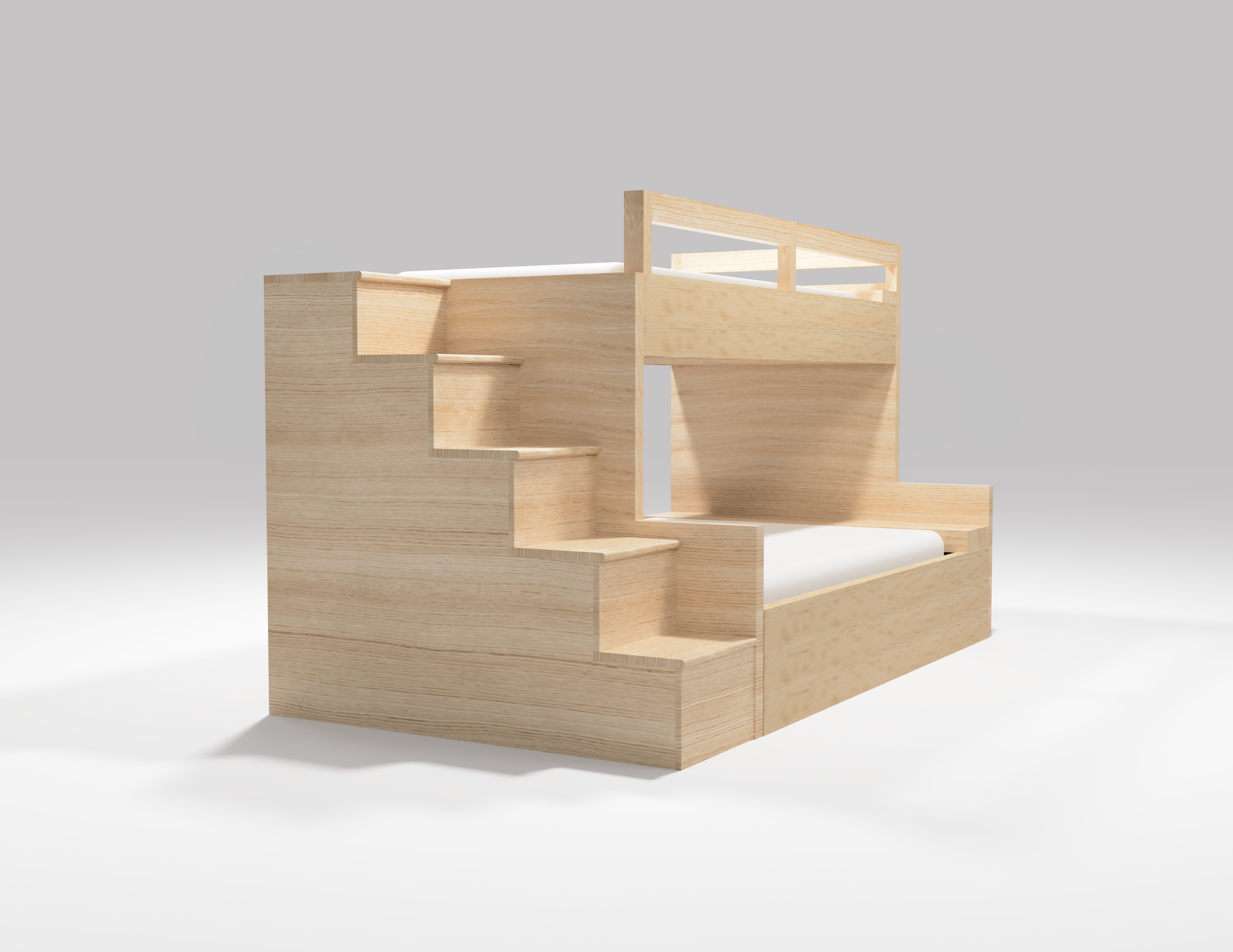 Ash Bunk Bed rendering