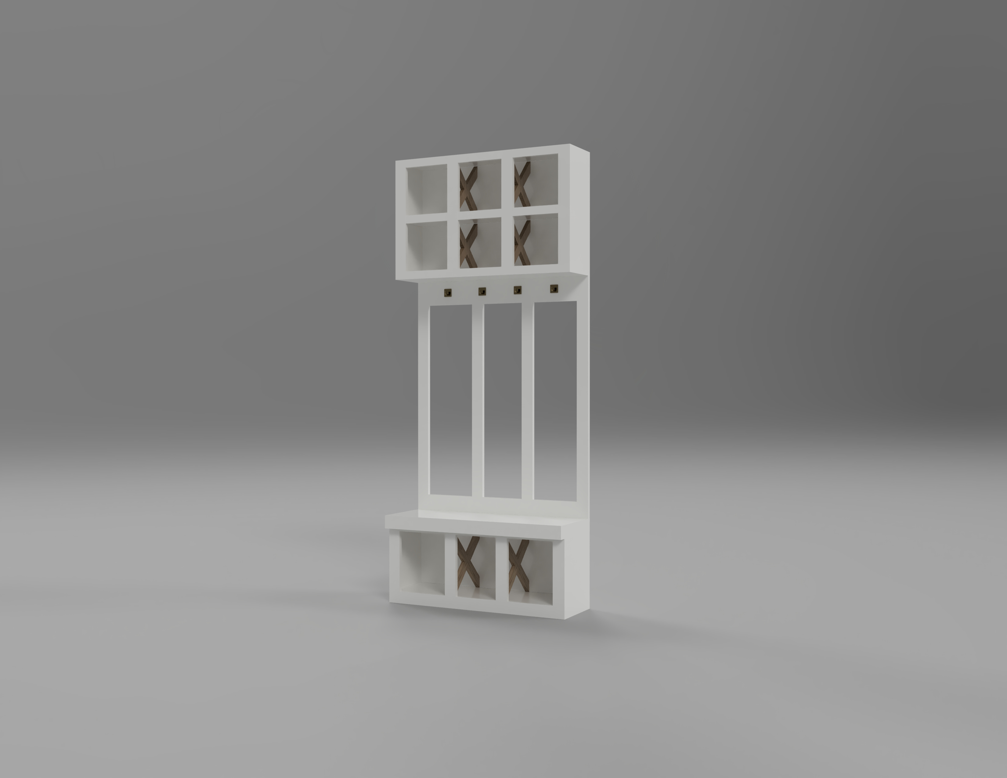 Mudroom Buildout rendering