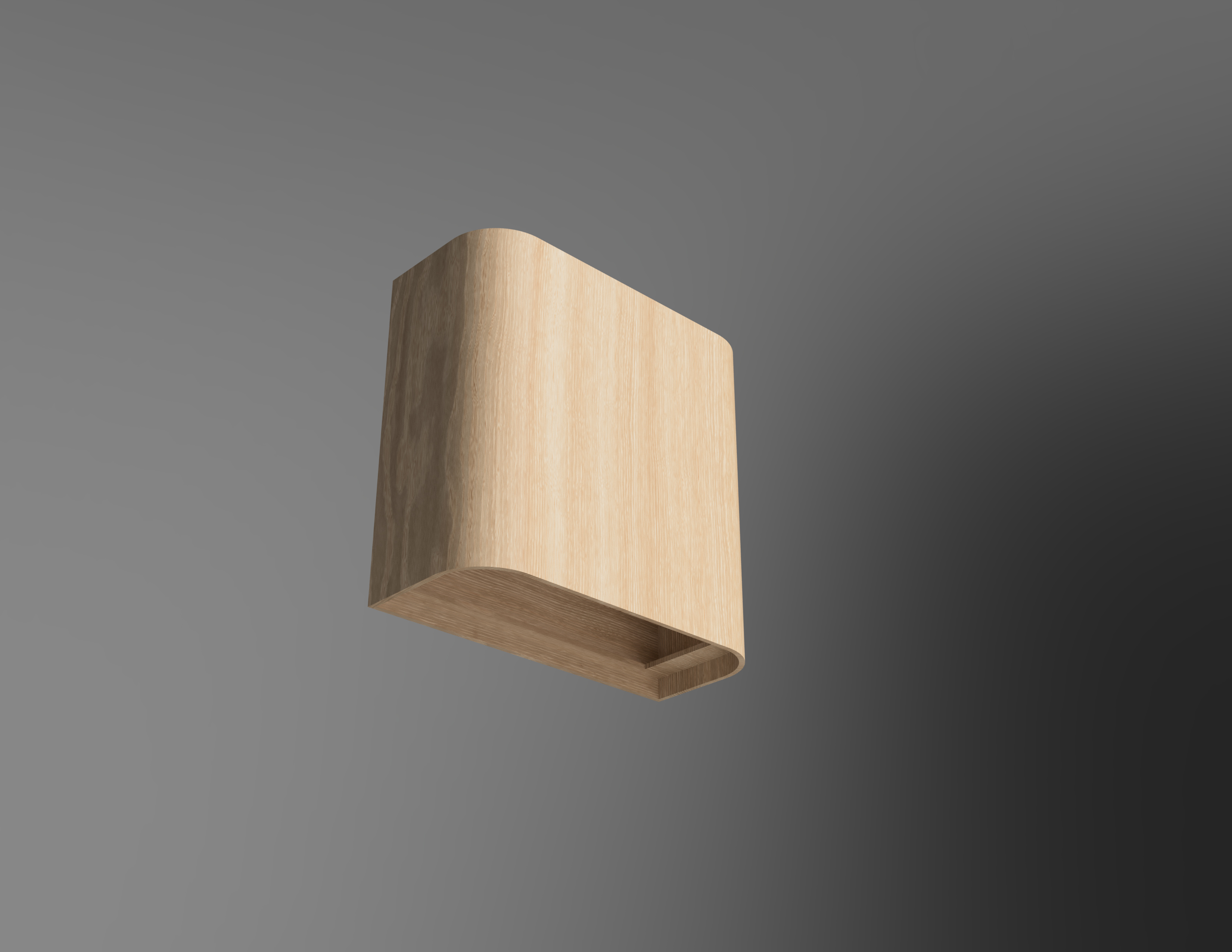 Oak Range Hood rendering