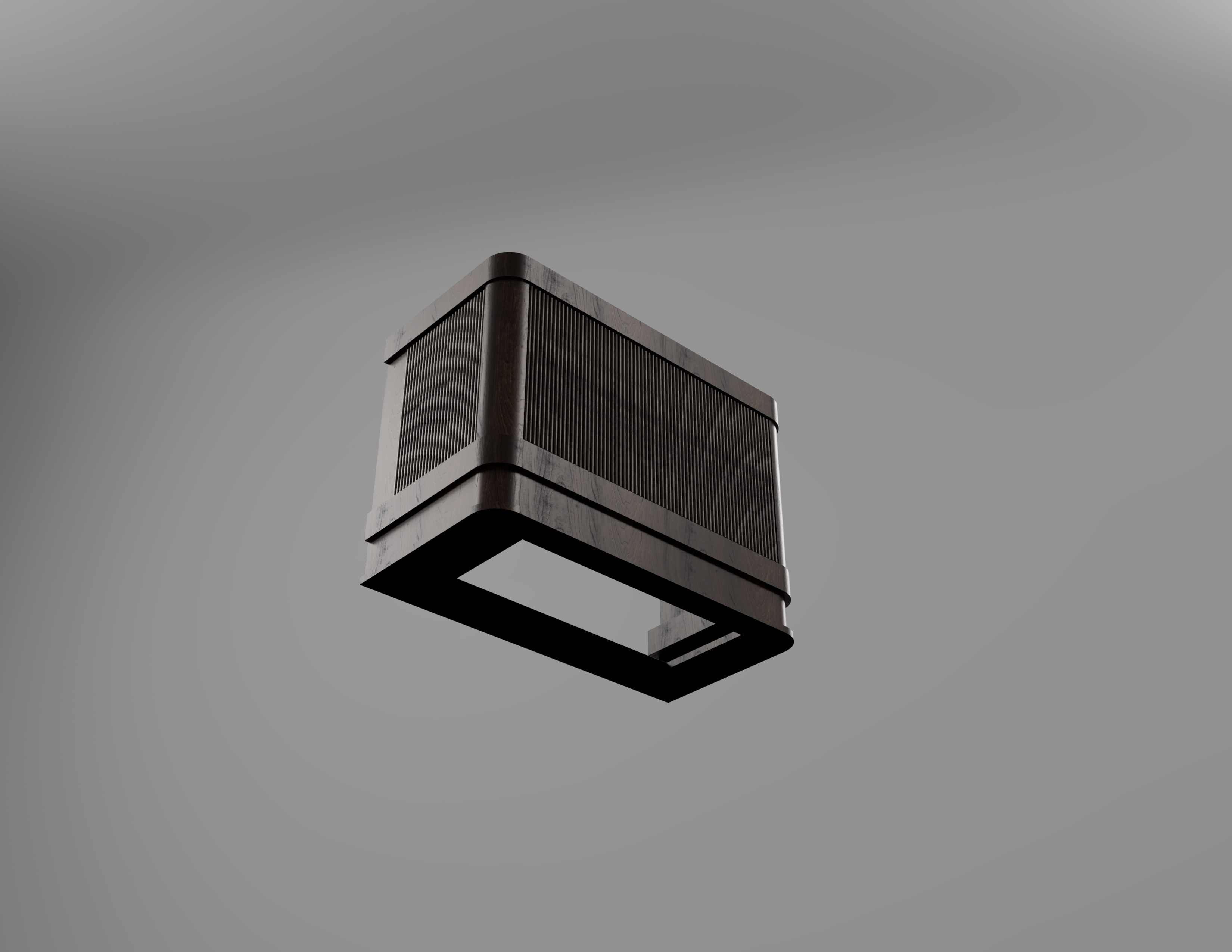 Walnut Range Hood rendering