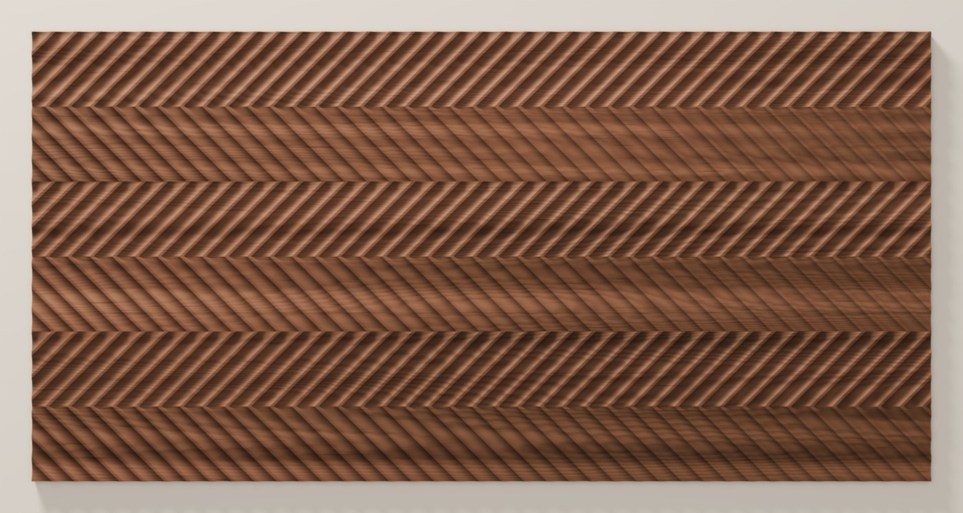 Chevron texture seen from directly above